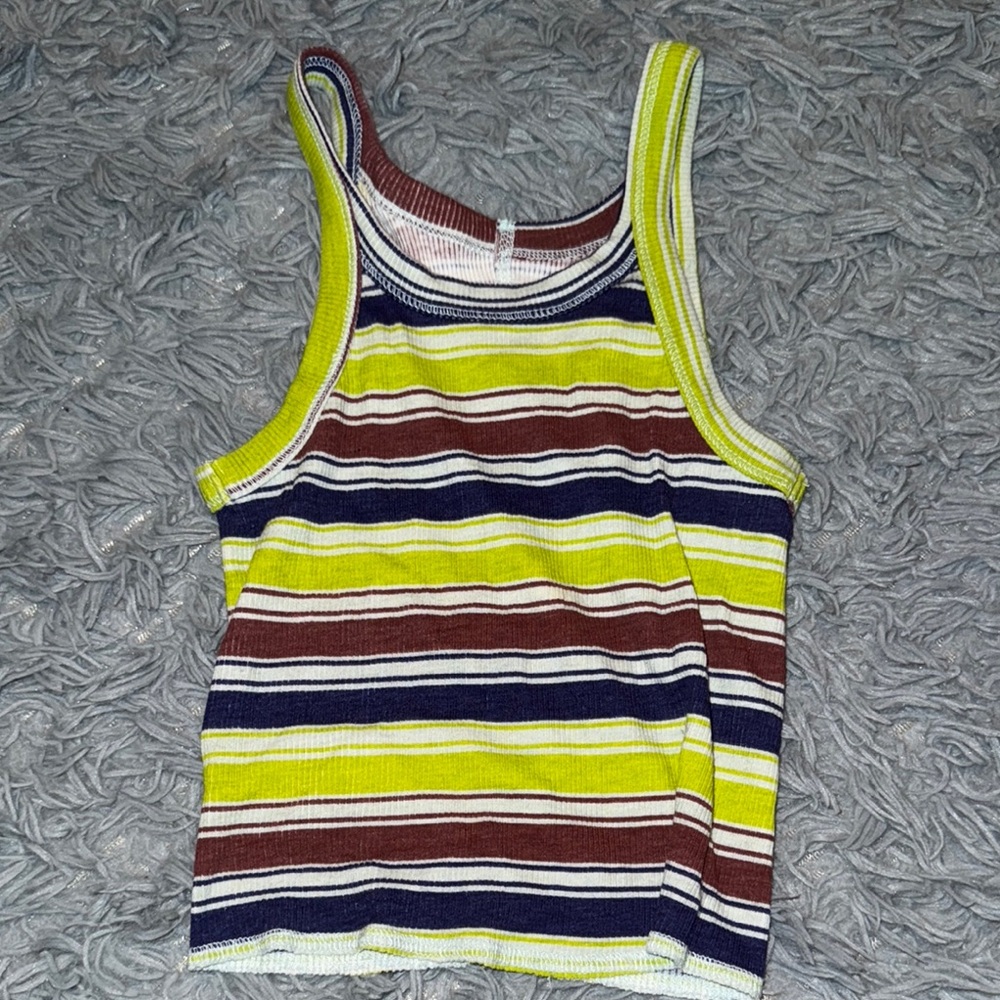 Striped Multicolor Women's Tank Top